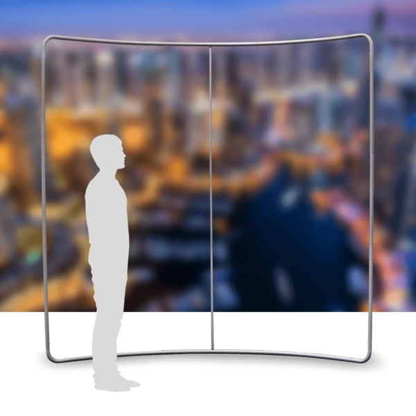 Stretch Fabric Wall Curved - 2.4m Frame