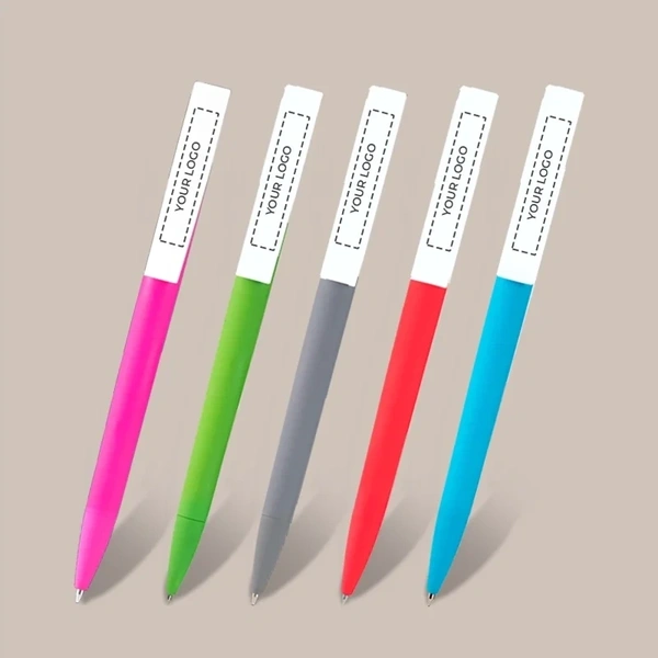 Twist-Action Rubberised Ballpoint Pens